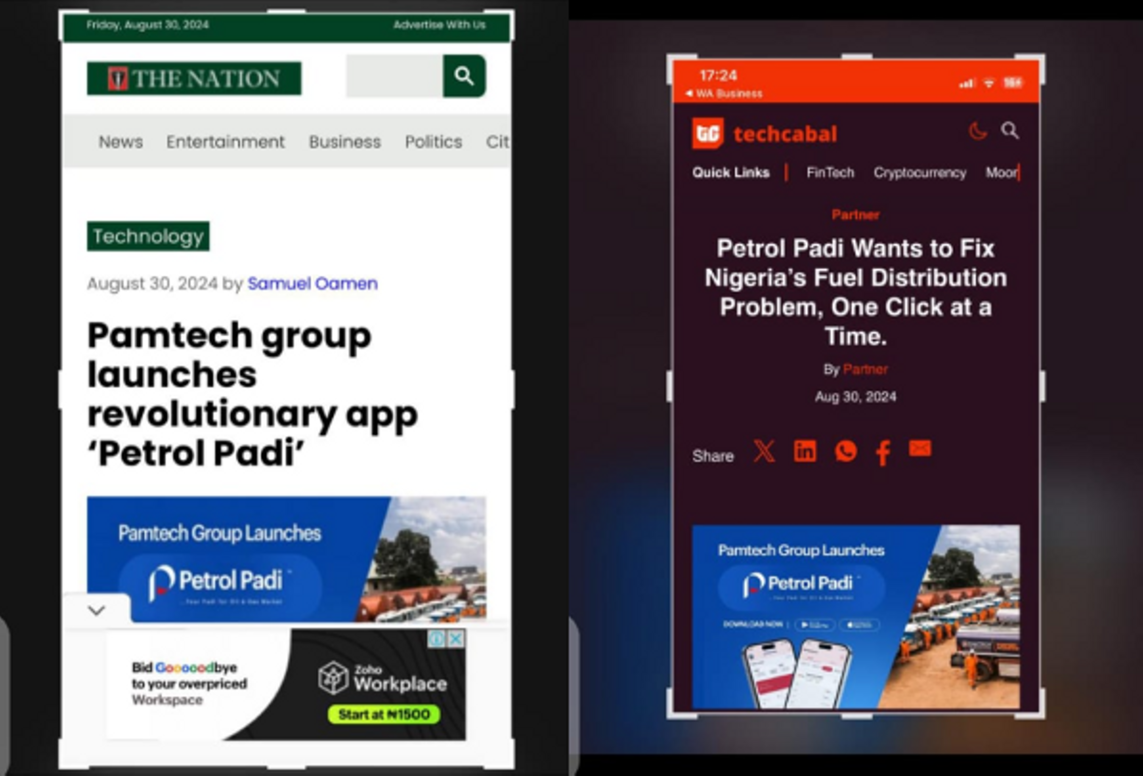 Petrol Padi App Featured on Tech Cabal